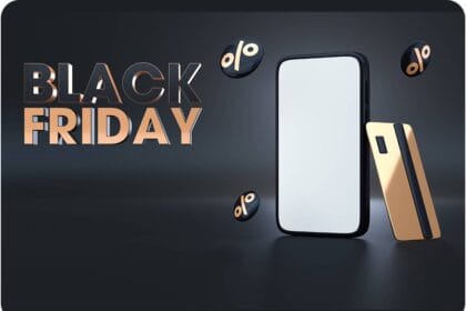 Black Friday 3D box Mobile Mockup 04