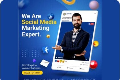 Editable Social Media Banner PSD Template