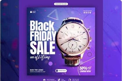 Free PSD Super Sale Social Media Banner Template