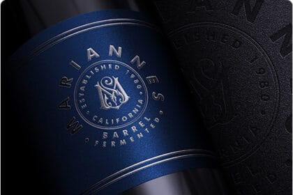 Luxury Logo Branding Mockup on Product Label PSD