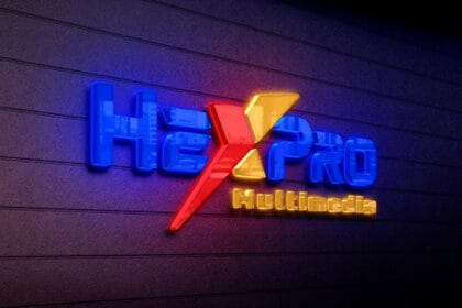 PSD Luminous Company LED Signs Logo Mockup