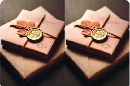 PSD Wax Seal Mockup Design