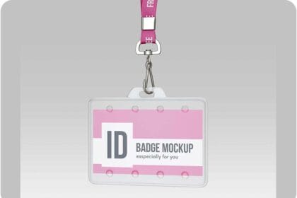 Professional ID Badge Mockup PSD (01) by dgmockup