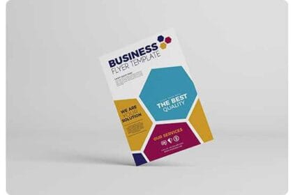 Realistic A4 Flyer Mockup Template PSD by dgmockup (2)