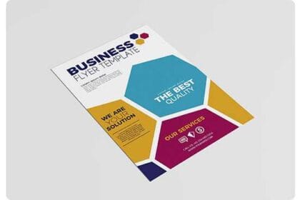 Realistic A4 Flyer Mockup Template PSD by dgmockup (3)