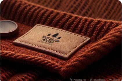 Sweater Label Mockup Close Up by dgmockup