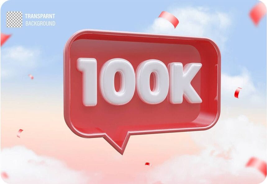 Celebrate 10K Followers with Sky Background 148392439