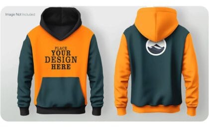 Editable Realistic Hoodie Mockup PSD Design 50392739