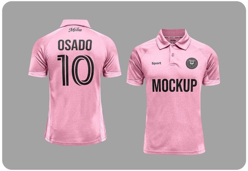 Free PSD Soccer Jersey Mockup 69788992