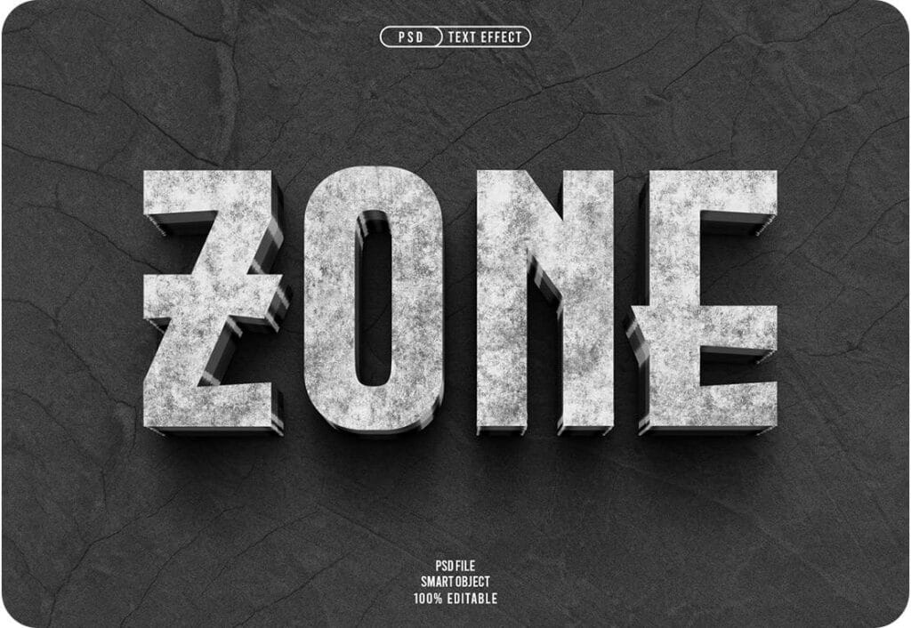 Free PSD Zone 3D Editable Text Effect 50914397