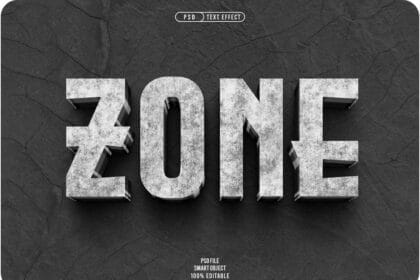 Free PSD Zone 3D Editable Text Effect 50914397