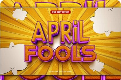 PSD April Fools 3D Editable Text Effect 152136008 By dgmockup