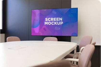 PSD Conference Room Mockup Design 33029558