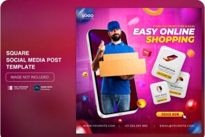 PSD Creative Concept Flash Sale Online Shopping Promotion on Social Media Post 12908449