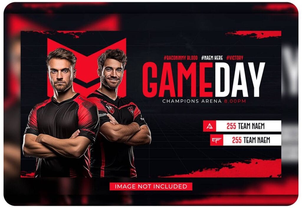 PSD ESports Match Day Gaming Event Banner Template 60181457