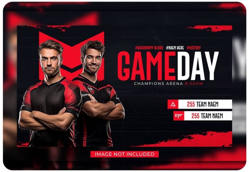 PSD ESports Match Day Gaming Event Banner Template 60181457