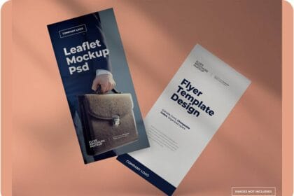 PSD Leaflet and Flyer Concept Mockups 9950487