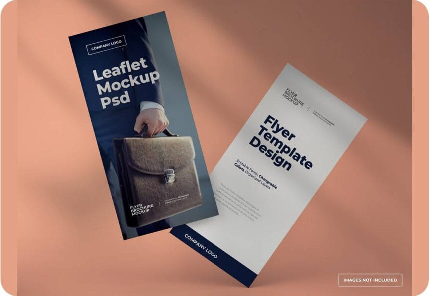 PSD Leaflet and Flyer Concept Mockups 9950487