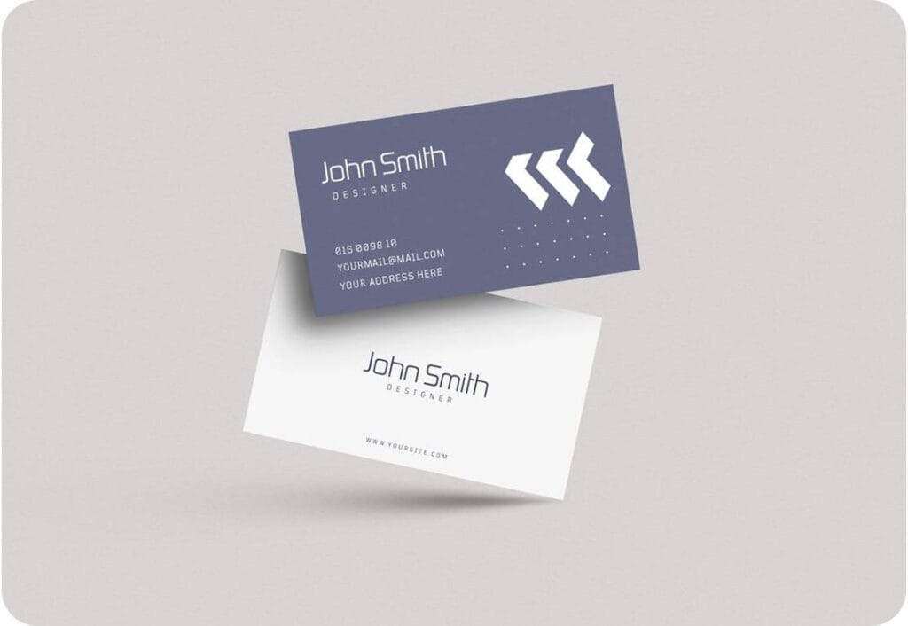 PSD Minimal Business Card Mockup 27465494