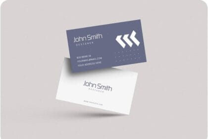 PSD Minimal Business Card Mockup 27465494