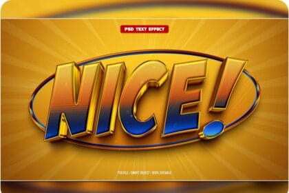 PSD Nice 3D Editable Text Effect 152135955