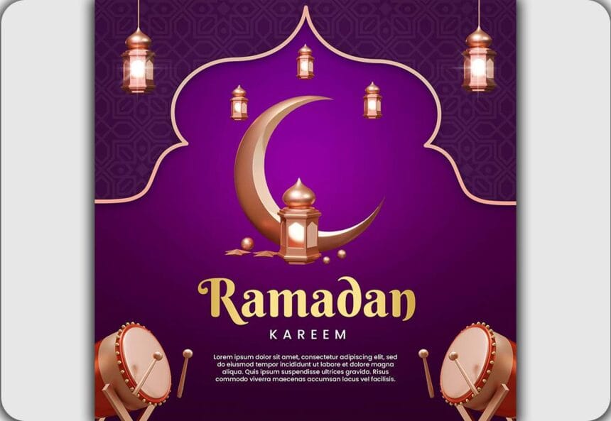 Ramadan Kareem Social Media Post Promotion PSD Template