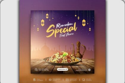 Advertisement Design,Ramadan Template, Social Media Mockup
