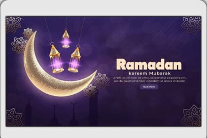 PSD ramadan kareem traditional islamic festival religious web banner