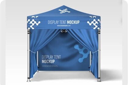 Promotion Display Tent Mockup PSD 29019857