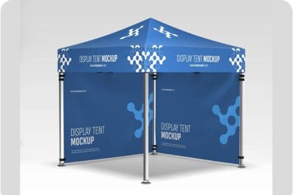 Promotion Display Tent Mockup PSD 29019872