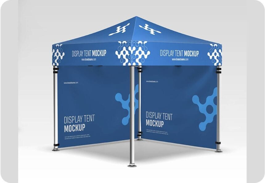 Promotion Display Tent Mockup PSD 29019872