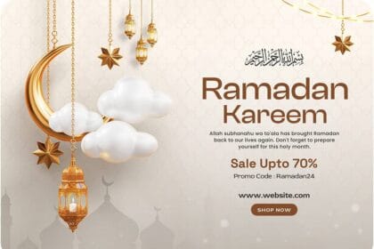 Ramadan Kareem Social Media Sale Banner PSD 96313562