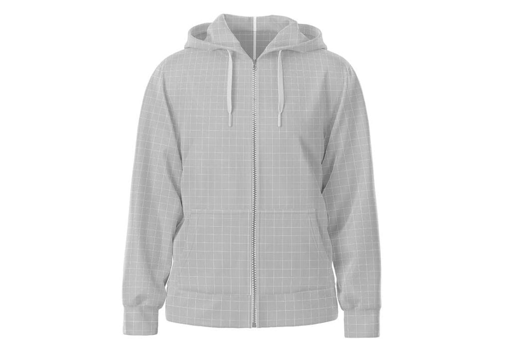 White Hoodie Front View Mockup PSD 58912764