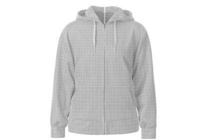 White Hoodie Front View Mockup PSD 58912764