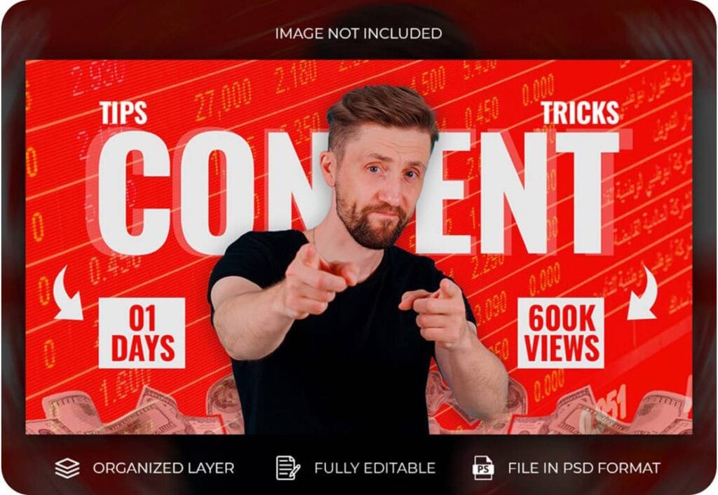 YouTube Video Thumbnail and Web Banner PSD Template 59067448