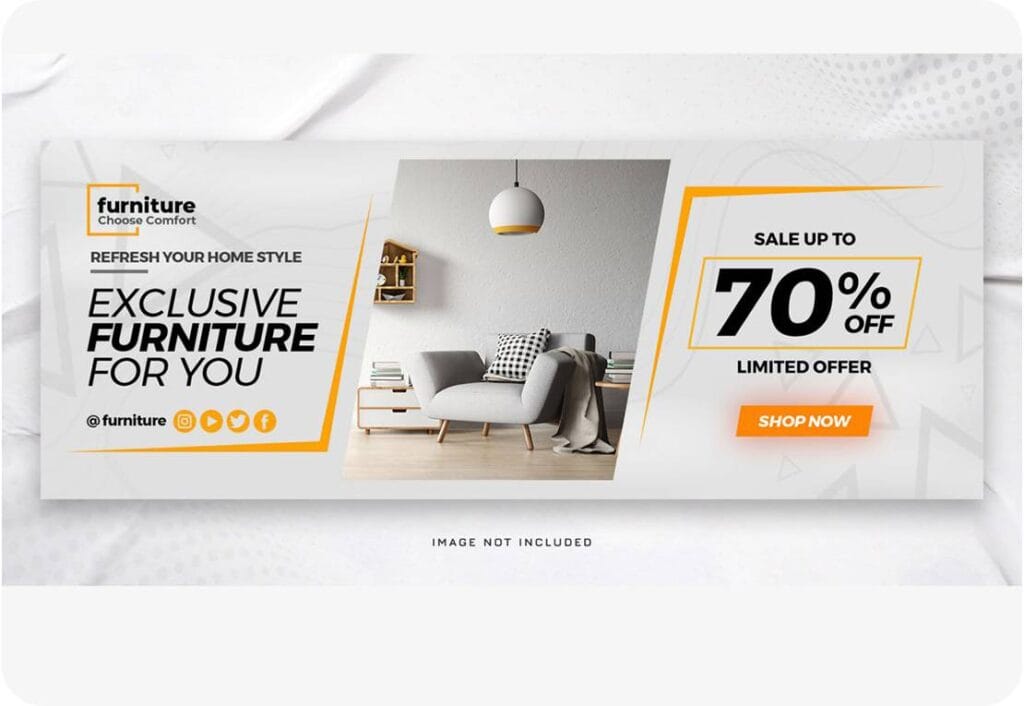 PSD Furniture Sale Facebook Timeline Cover Banner 18476292