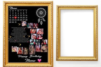 free PSD Luxurious Gold Picture Frame Mockup 4153936