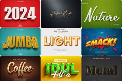 Top 25 PSD Text Effects For 2024