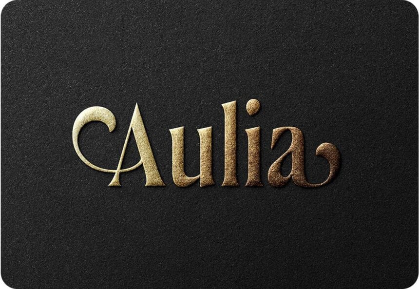 dgpik.com Luxury Golden Logo Mockup on Black Paper 8739416