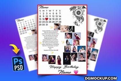 Anniversary & Birthday Collage Photo Frame Preview