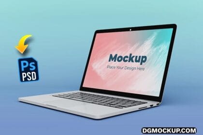 Changeable Laptop Screen Mockup Design PSD Template