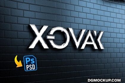 Corporate LED Surface Signage Logo Mockup Preview