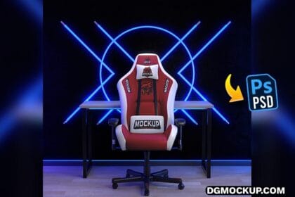 Editable Gaming Chair PSD Mockup Template Preview