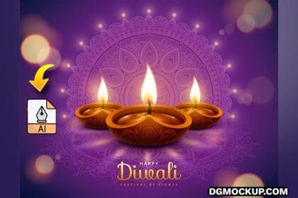 Free Vector Happy Diwali Greeting Card Background Preview