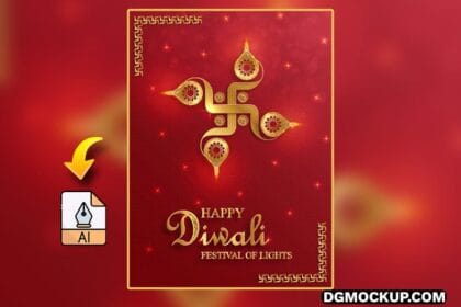 Happy Diwali Vector Illustration – Festive Diwali Card Preview