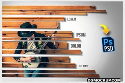 New Stylish Stripes Frame Template Preview