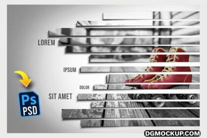 Photo Strip Frame Template Preview