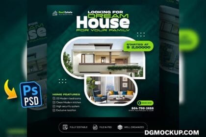 Real Estate Property Instagram Post or Social Media Banner Design Template Preview