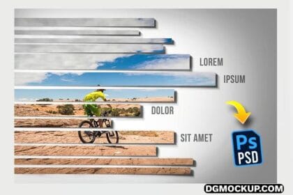 Stripes Photo Frame Template Preview