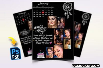 Wedding Anniversary Customized Collage Photo Frame Free PSD Preview